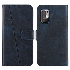 Coque Portefeuille Livre Cuir Etui Clapet Y01X pour Xiaomi POCO M3 Pro 5G Bleu