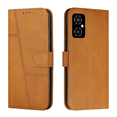 Coque Portefeuille Livre Cuir Etui Clapet Y01X pour Xiaomi Poco M4 5G Brun Clair