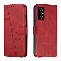 Coque Portefeuille Livre Cuir Etui Clapet Y01X pour Xiaomi Poco M4 5G Rouge