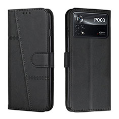 Coque Portefeuille Livre Cuir Etui Clapet Y01X pour Xiaomi Poco X4 Pro 5G Noir