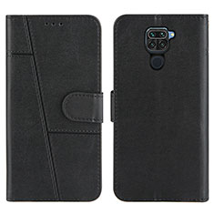 Coque Portefeuille Livre Cuir Etui Clapet Y01X pour Xiaomi Redmi 10X 4G Noir