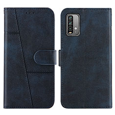 Coque Portefeuille Livre Cuir Etui Clapet Y01X pour Xiaomi Redmi 9 Power Bleu