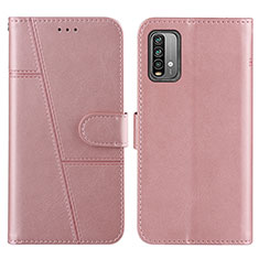 Coque Portefeuille Livre Cuir Etui Clapet Y01X pour Xiaomi Redmi 9 Power Or Rose