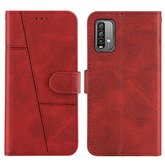 Coque Portefeuille Livre Cuir Etui Clapet Y01X pour Xiaomi Redmi 9 Power Rouge