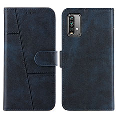 Coque Portefeuille Livre Cuir Etui Clapet Y01X pour Xiaomi Redmi 9T 4G Bleu