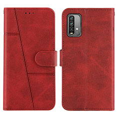 Coque Portefeuille Livre Cuir Etui Clapet Y01X pour Xiaomi Redmi 9T 4G Rouge