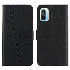 Coque Portefeuille Livre Cuir Etui Clapet Y01X pour Xiaomi Redmi K40 5G Noir