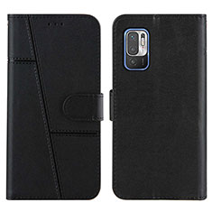 Coque Portefeuille Livre Cuir Etui Clapet Y01X pour Xiaomi Redmi Note 10 5G Noir