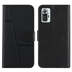 Coque Portefeuille Livre Cuir Etui Clapet Y01X pour Xiaomi Redmi Note 10 Pro Max Noir