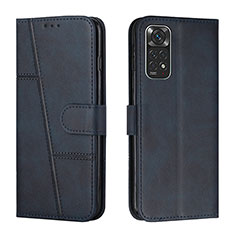 Coque Portefeuille Livre Cuir Etui Clapet Y01X pour Xiaomi Redmi Note 11 4G (2022) Bleu