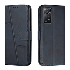 Coque Portefeuille Livre Cuir Etui Clapet Y01X pour Xiaomi Redmi Note 11 Pro 5G Bleu