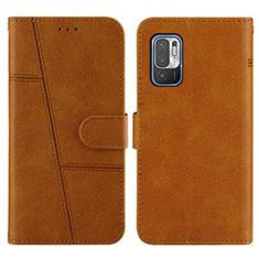 Coque Portefeuille Livre Cuir Etui Clapet Y01X pour Xiaomi Redmi Note 11 SE 5G Brun Clair