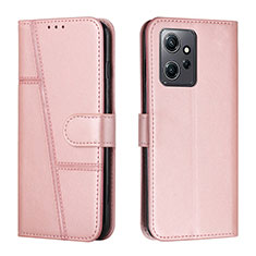 Coque Portefeuille Livre Cuir Etui Clapet Y01X pour Xiaomi Redmi Note 12 4G Or Rose