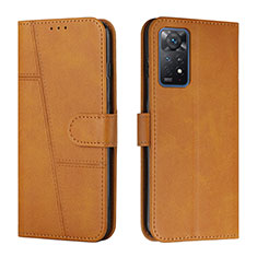 Coque Portefeuille Livre Cuir Etui Clapet Y01X pour Xiaomi Redmi Note 12 Pro 4G Brun Clair