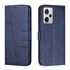 Coque Portefeuille Livre Cuir Etui Clapet Y01X pour Xiaomi Redmi Note 12 Pro 5G Bleu