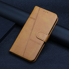 Coque Portefeuille Livre Cuir Etui Clapet Y01X pour Xiaomi Redmi Note 12 Pro Speed 5G Brun Clair