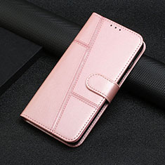 Coque Portefeuille Livre Cuir Etui Clapet Y01X pour Xiaomi Redmi Note 12 Pro Speed 5G Or Rose