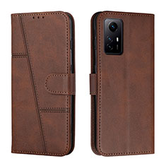 Coque Portefeuille Livre Cuir Etui Clapet Y01X pour Xiaomi Redmi Note 12S Marron