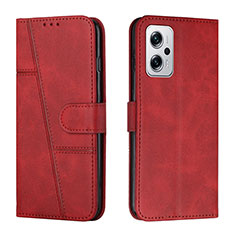 Coque Portefeuille Livre Cuir Etui Clapet Y01X pour Xiaomi Redmi Note 12T Pro 5G Rouge