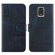 Coque Portefeuille Livre Cuir Etui Clapet Y01X pour Xiaomi Redmi Note 9S Bleu