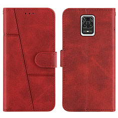 Coque Portefeuille Livre Cuir Etui Clapet Y01X pour Xiaomi Redmi Note 9S Rouge