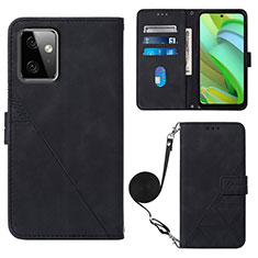 Coque Portefeuille Livre Cuir Etui Clapet Y02B pour Motorola Moto G Power 5G (2023) Noir