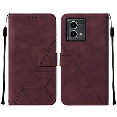 Coque Portefeuille Livre Cuir Etui Clapet Y02B pour Motorola Moto G Stylus (2023) 4G Vin Rouge