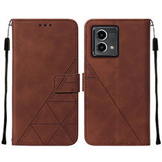 Coque Portefeuille Livre Cuir Etui Clapet Y02B pour Motorola Moto G Stylus (2023) 5G Marron