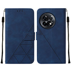 Coque Portefeuille Livre Cuir Etui Clapet Y02B pour OnePlus 11R 5G Bleu