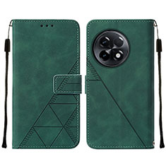 Coque Portefeuille Livre Cuir Etui Clapet Y02B pour OnePlus 11R 5G Vert