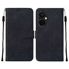 Coque Portefeuille Livre Cuir Etui Clapet Y02B pour OnePlus Nord CE 3 Lite 5G Noir