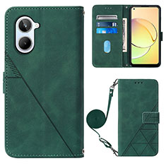 Coque Portefeuille Livre Cuir Etui Clapet Y02B pour Realme 10 4G Vert