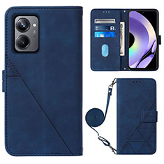 Coque Portefeuille Livre Cuir Etui Clapet Y02B pour Realme 10 Pro 5G Bleu