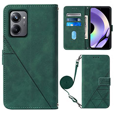 Coque Portefeuille Livre Cuir Etui Clapet Y02B pour Realme 10 Pro 5G Vert