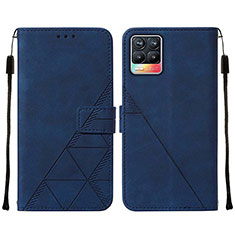 Coque Portefeuille Livre Cuir Etui Clapet Y02B pour Realme 8 4G Bleu