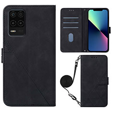 Coque Portefeuille Livre Cuir Etui Clapet Y02B pour Realme 8 5G Noir