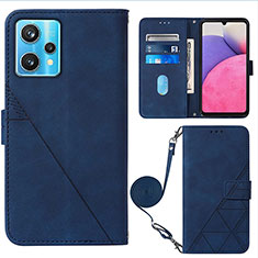 Coque Portefeuille Livre Cuir Etui Clapet Y02B pour Realme 9 4G Bleu