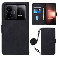 Coque Portefeuille Livre Cuir Etui Clapet Y02B pour Realme GT Neo5 240W 5G Noir