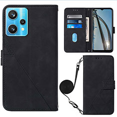 Coque Portefeuille Livre Cuir Etui Clapet Y02B pour Realme Narzo 50 Pro 5G Noir