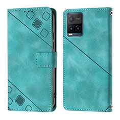 Coque Portefeuille Livre Cuir Etui Clapet Y02B pour Vivo Y32 4G Vert