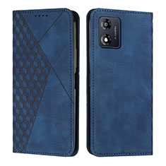 Coque Portefeuille Livre Cuir Etui Clapet Y02X pour Motorola Moto E13 Bleu