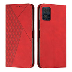 Coque Portefeuille Livre Cuir Etui Clapet Y02X pour Motorola Moto E22i Rouge