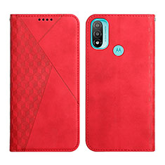 Coque Portefeuille Livre Cuir Etui Clapet Y02X pour Motorola Moto E40 Rouge