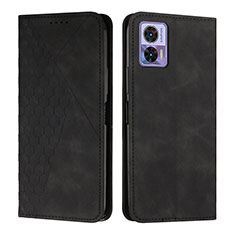 Coque Portefeuille Livre Cuir Etui Clapet Y02X pour Motorola Moto Edge 30 Lite 5G Noir