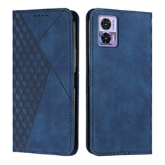 Coque Portefeuille Livre Cuir Etui Clapet Y02X pour Motorola Moto Edge 30 Neo 5G Bleu