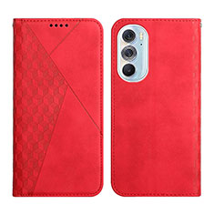 Coque Portefeuille Livre Cuir Etui Clapet Y02X pour Motorola Moto Edge 30 Pro 5G Rouge