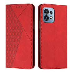 Coque Portefeuille Livre Cuir Etui Clapet Y02X pour Motorola Moto Edge 40 Pro 5G Rouge