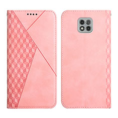 Coque Portefeuille Livre Cuir Etui Clapet Y02X pour Motorola Moto G Power (2021) Or Rose