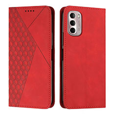 Coque Portefeuille Livre Cuir Etui Clapet Y02X pour Motorola Moto G Stylus (2022) 4G Rouge