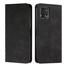 Coque Portefeuille Livre Cuir Etui Clapet Y02X pour Motorola Moto G72 Noir